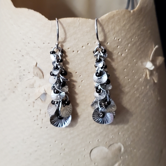Silpada Waterfall Sterling Silver Seed Bead Earrings - Picture 10 of 14